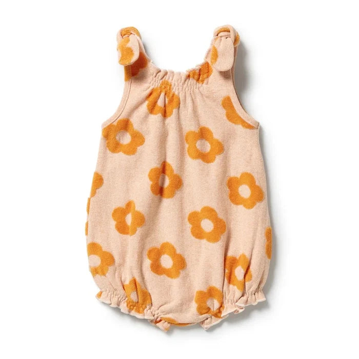 Wilson & Frenchy Terry Tie Playsuit - Daisy Glow