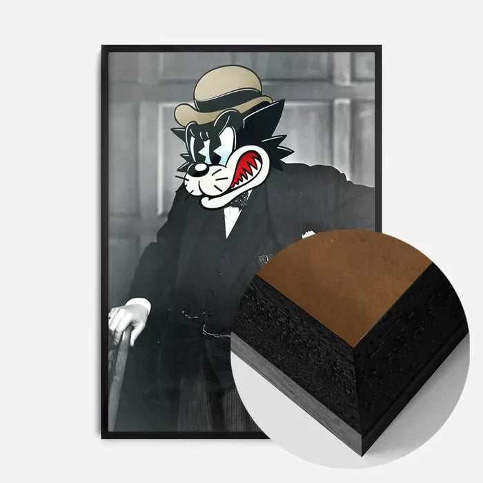 21x30cm | 8¼ x 11¾in / Black Wood Frame