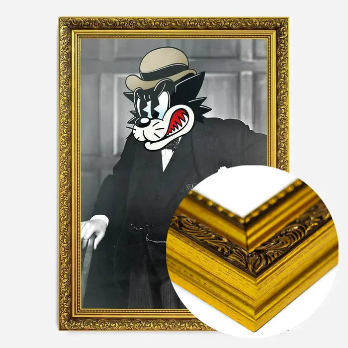 21x30cm | 8¼ x 11¾in / Gold Ornate Frame