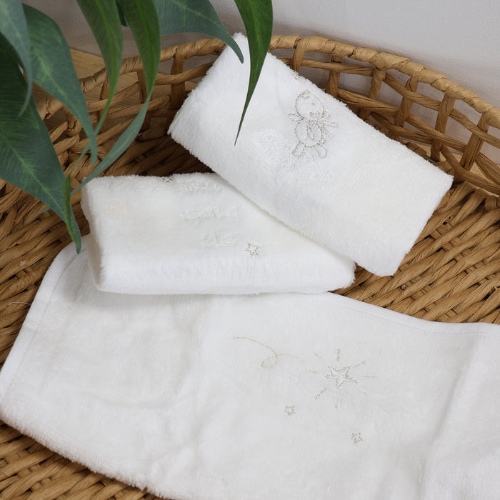 Wish Upon A Star 3pk Face Washers
