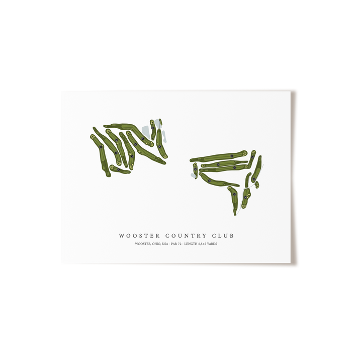 Wooster Country Club | Golf Course Print | Unframed