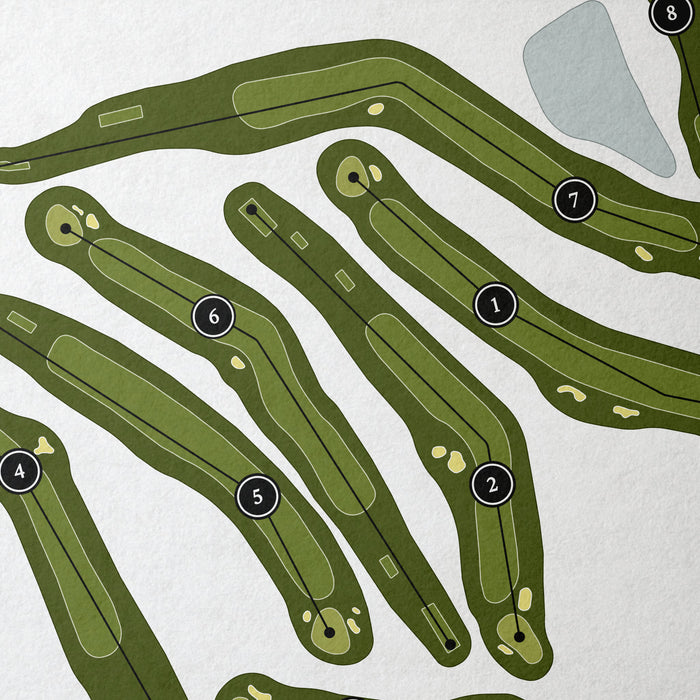 Wooster Country Club | Golf Course Print | Close Up