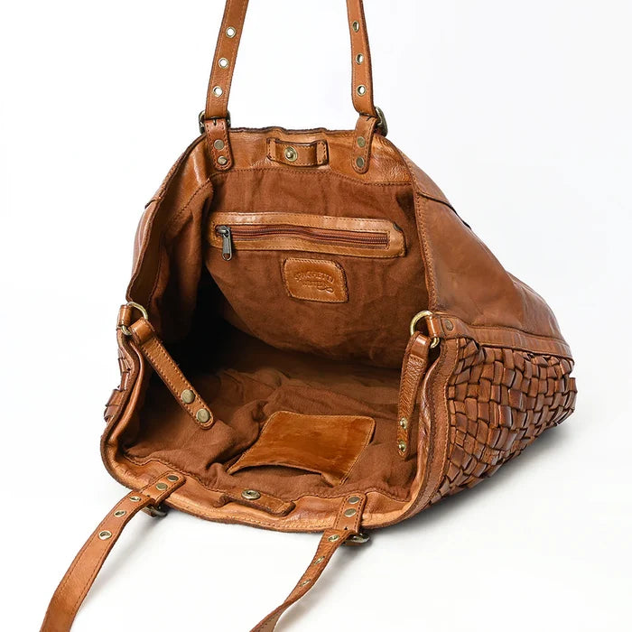 Woven Handmade Leather Tote