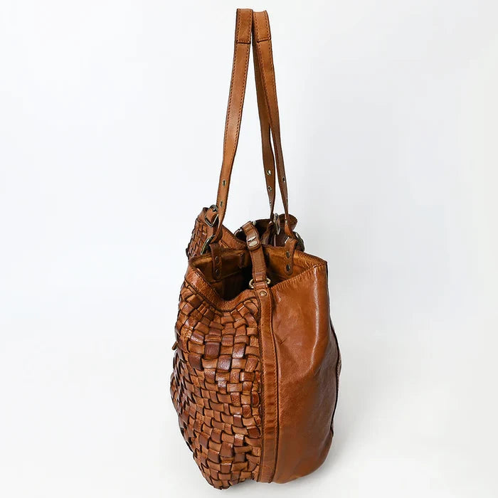 Woven Handmade Leather Tote