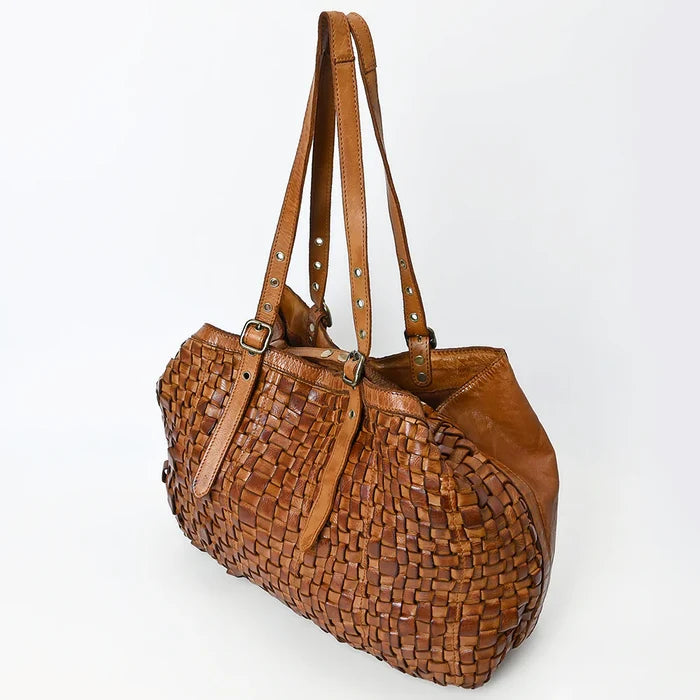 Woven Handmade Leather Tote