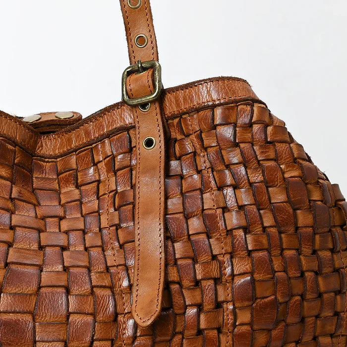 Woven Handmade Leather Tote