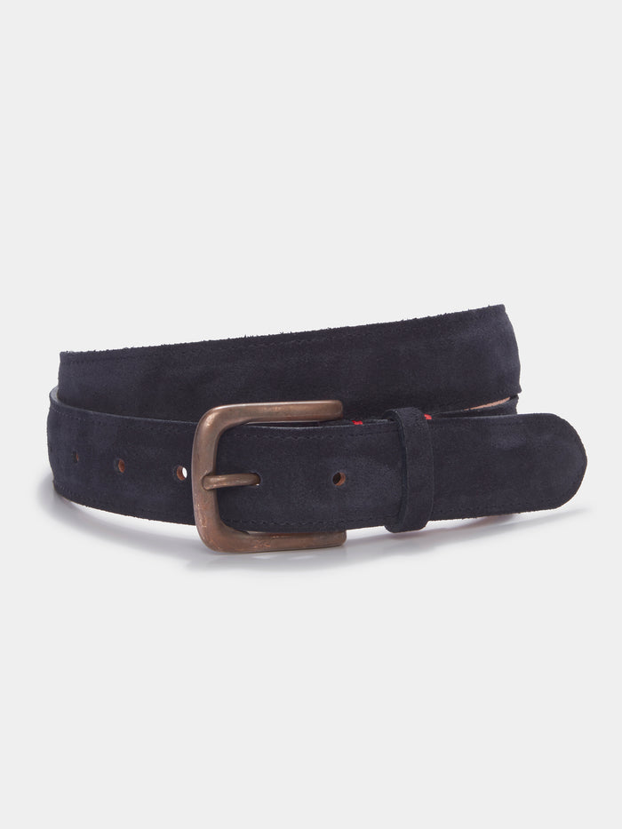 Aubin Navy Wren Suede Belt | Belts