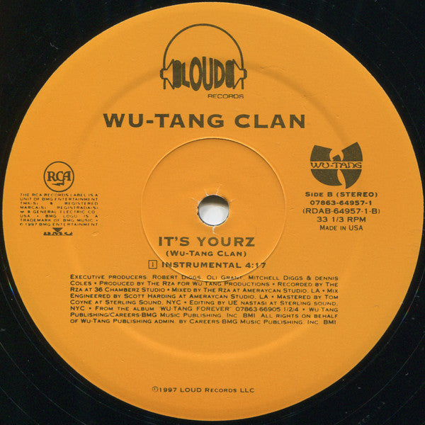 Wu-Tang Clan - It's Yourz (12") [US] 1st (Very Good Plus (VG+))