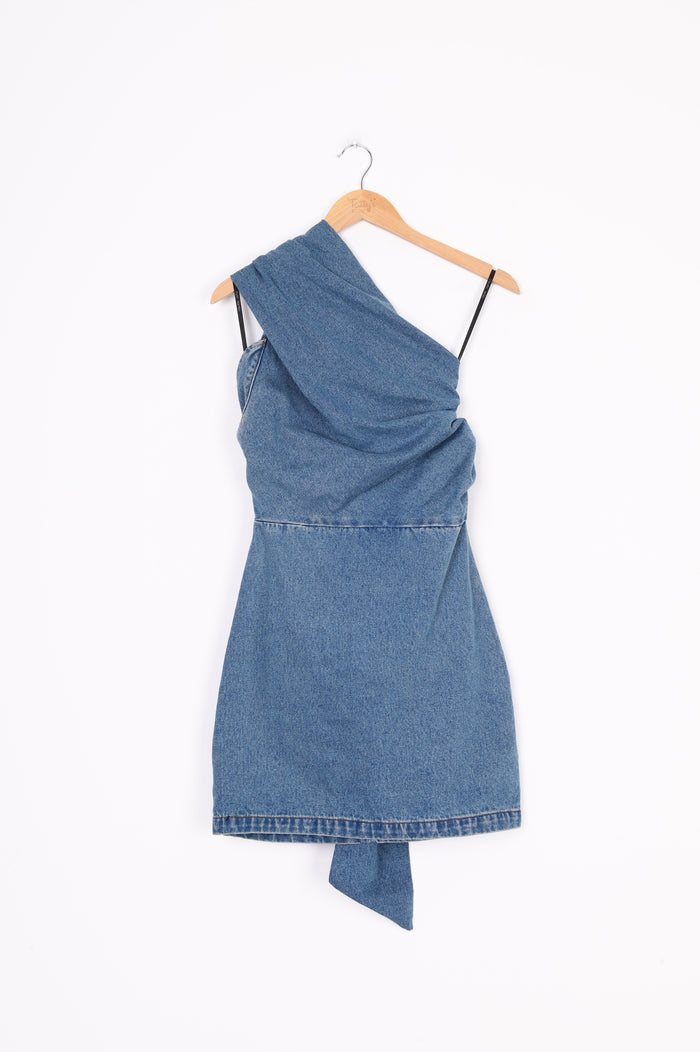 Wynn Hamlyn Womens Blue Dress Size 6