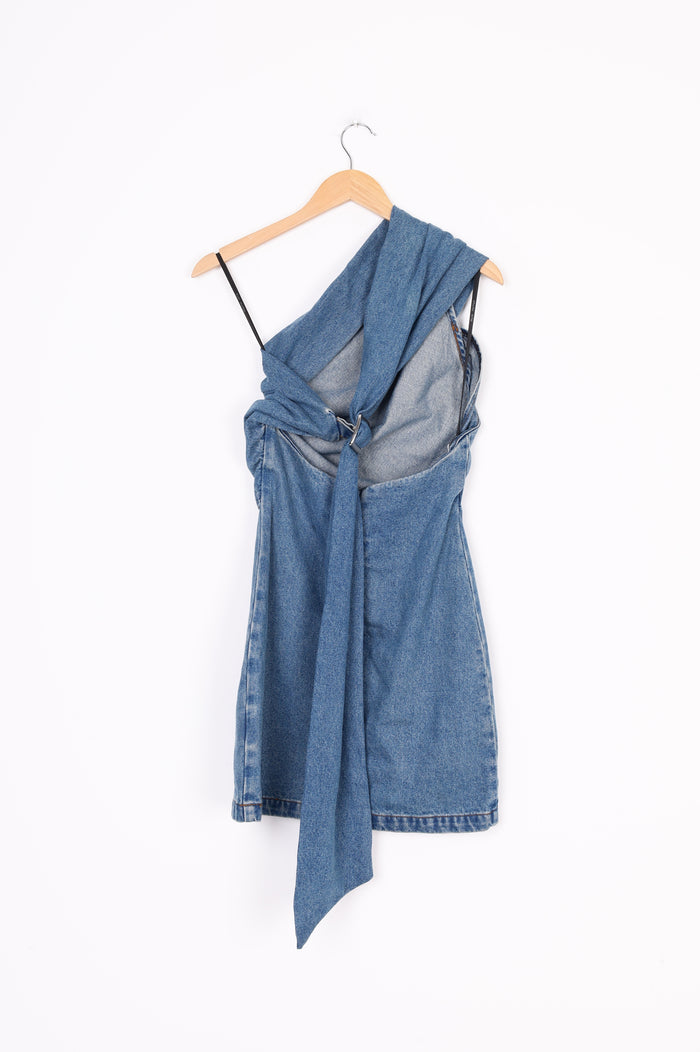 Wynn Hamlyn Womens Blue Dress Size 6