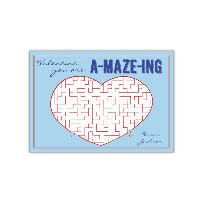 You're aMAZEing Valentine {blue}