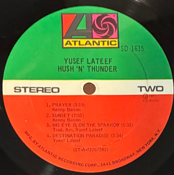 Yusef Lateef - Hush 'N' Thunder (LP) [US] 1st (Very Good Plus (VG+))