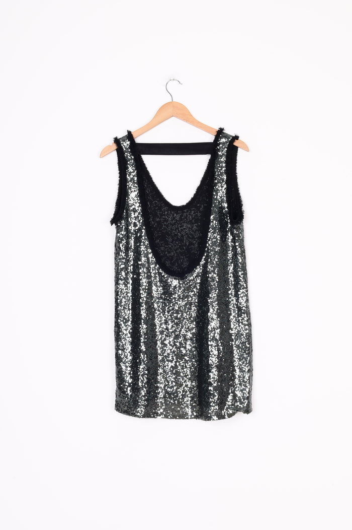 Zara Womens Metallic Dress Size S